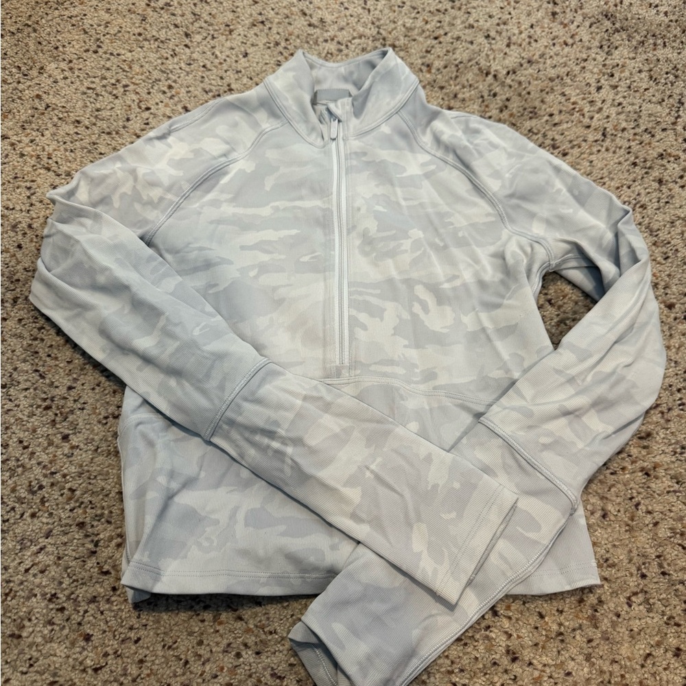 Lulu lemon light camo quarter zip